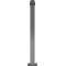 Ornamental bollard | steel tube 70 x 70 mm | series 473B | stationary, to be fixed by plugswith base plate 100 x 150 mm | without lock | without eyelet